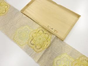 リサイクル　川島織物製　華紋織り出し全通本袋帯
